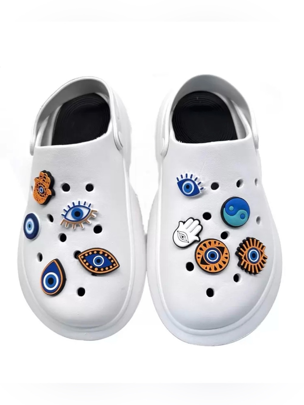 Evil Eye Croc Charm Set